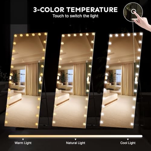 Kosmonia 82"x36" Hollywood Full Length Mirror - Image 6
