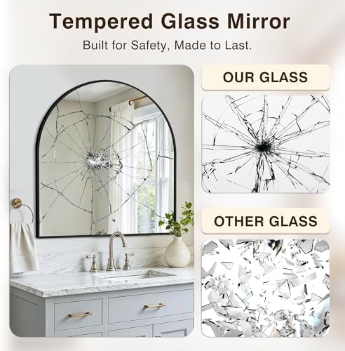 Arched Bathroom Vanity Mirror for Over Sink - Image 5