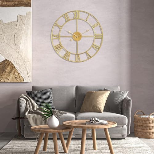 1st owned Large Wall Clock for Living Room Decor Silent Non-Ticking Decorative - Image 4