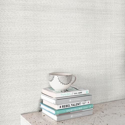 Ansehan Wallcovering W1320 Oxford Collection 36" W x 8 Yard L, Natural Paper - Image 3