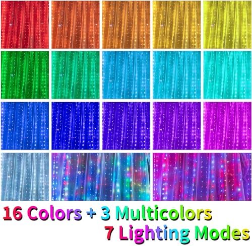 16 Colors Changing Curtain Lights - Image 2