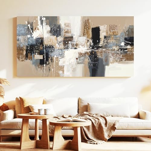 Large Brown Abstract Canvas Art Wall Decor - Image 6