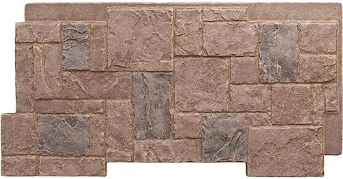 EverStone Castle Rock Faux Stone Panel, Orchard Cliff Color by EkenaMillwork