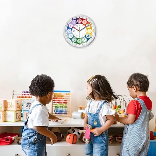 XFM Learning Clock for Kids 10 Inch Silent - Image 4