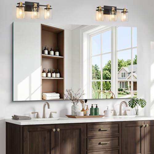 60"x36" Frameless Mirror, Frameless Bathroom Mirror by Unknown