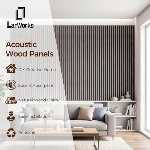 Acoustic Wood Slat Panels, Soundproof Wooden Wall Panels, 3D Fluted Panel - Image 2