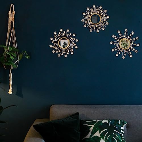 Mirror Wall Decor Sunburst Boho Gold Art Metal Living Room Bedroom Bathroom - Image 5