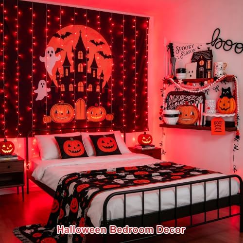 JMEXSUSS 300LED Red Curtain Lights - Image 4