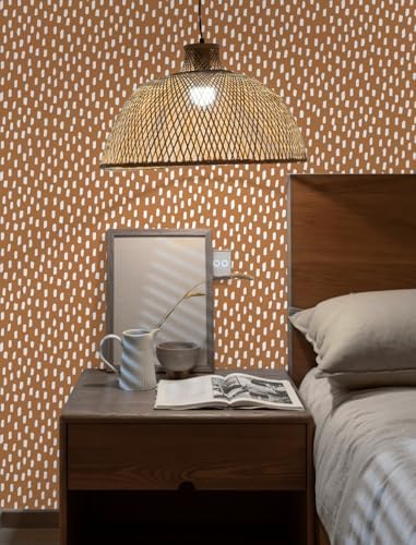 HAOKHOME Boho Peel and Stick Wallpaper Mid Century Geometric 17.3in x32.8ft - Image 5