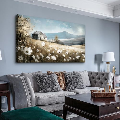 Wapluam Canvas Wall Art For Living Room Large Wall Decor For Bedroom Field - Image 5