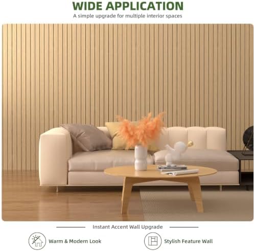 Elvone Peel and Stick PVC Slat Wood Wall Panel - Image 2