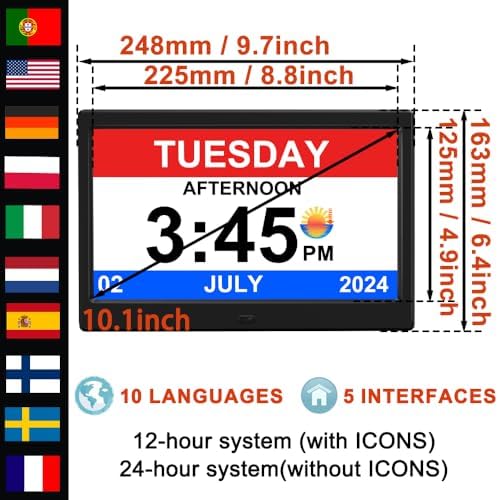 2026 Digital Clock Plug-in, Power Outage Memory, DST Display Time, and Year - Image 3