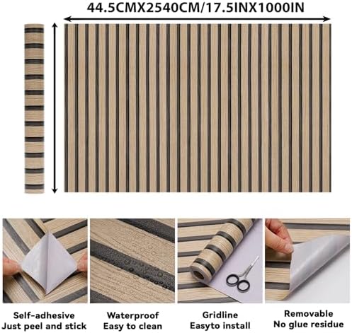 Wood Slat Peel and Stick Wallpaper - Image 2