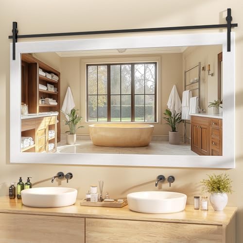 Hasipu Farmhouse Bathroom Mirror by Whatssuitableisthebest