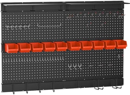 Ultrawall Pegboard Wall Organizer, 48 X 36 inch Garage Storage Pegboard by UltrawallGarageToolsOrganizer