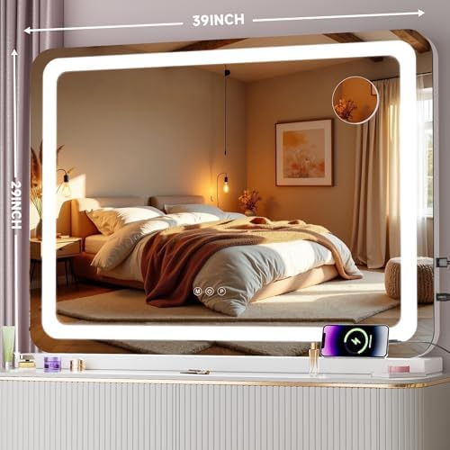 Vanity Mirror with Lights, Dimmable 3 Modes, Memory Function, Smart Touch - Image 2