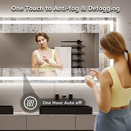 96x36 LED Bathroom Mirror with Lights, Lighted Vanity Mirror - Image 5