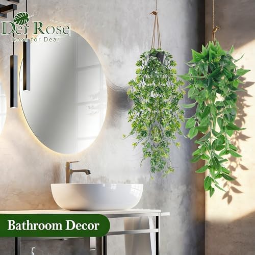 Der Rose 8Pcs Artificial Hanging Plants - Image 6