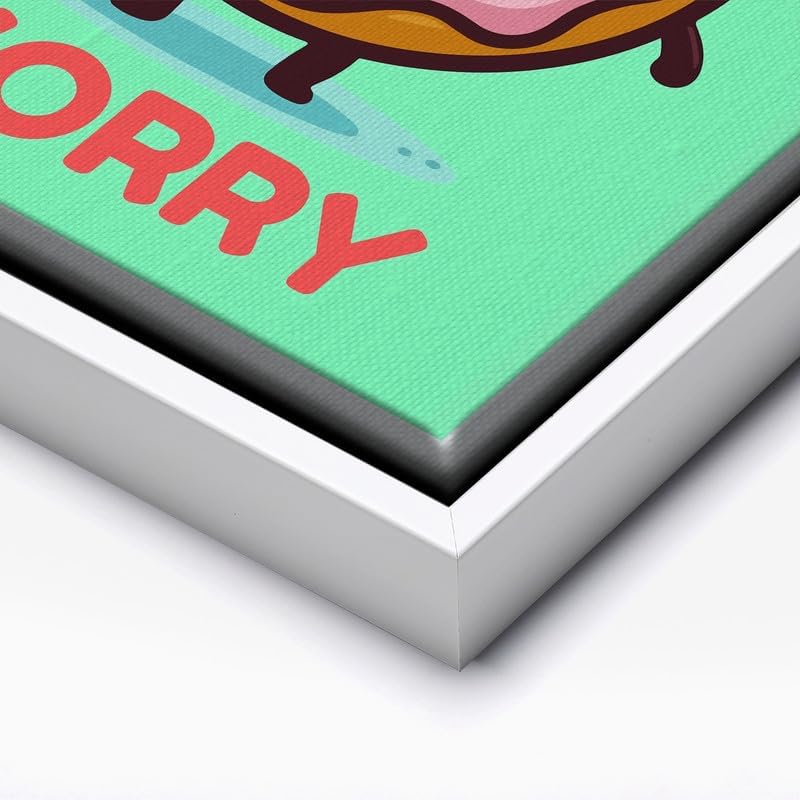 InkFlow Posters Donut Worry Canvas Poster - Image 2