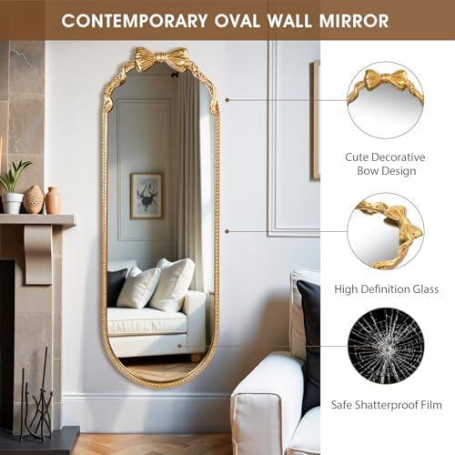 Oval Full Length Mirror, Living Room - Image 2