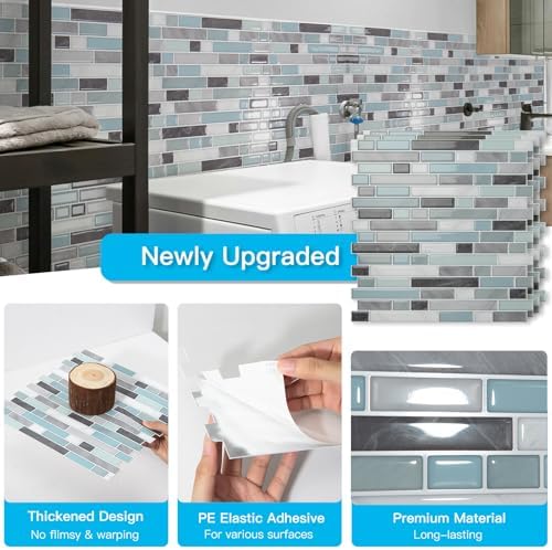 Art3d 10-Sheet Heavy-Duty Peel and Stick Backsplash, Waterproof Wall Tiles - Image 5