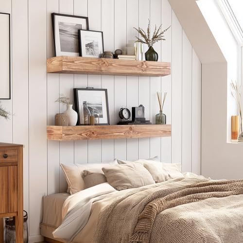 Floating Shelves, 36 x 7 Inch Fireplace Mantel - Image 5
