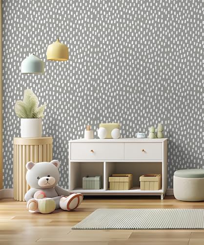 HAOKHOME Grey Peel and Stick Wallpaper Modern Geometric - Image 3