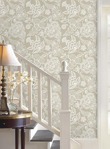 Hopepak 17.3"×197" Vintage Floral Peel and Stick Wallpaper - Image 6