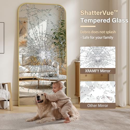 XRAMFY 77x38 Inch Floor Length Mirror - Image 4