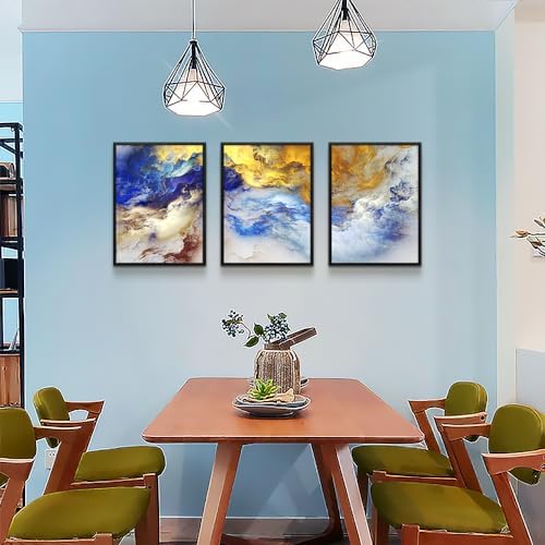 Black Framed Abstract Wall Art for Living Room and Bedroom - Image 4
