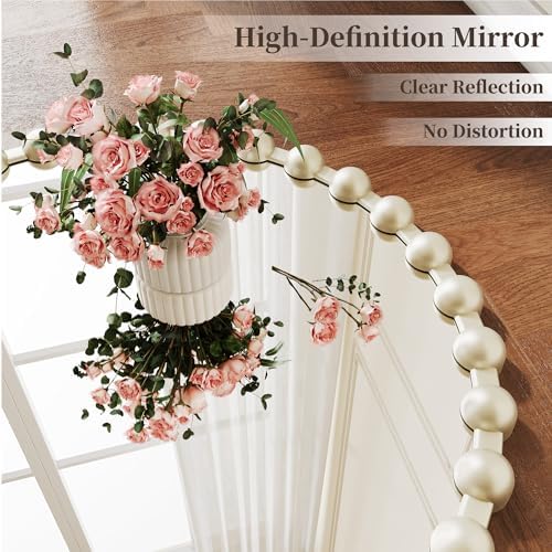 28 Inch Silver Round Mirror, Circle Wall Mirror Vanity - Image 3