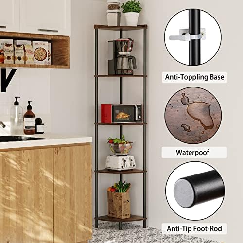 SUNMORY 5 Tier Corner Shelf - Image 3