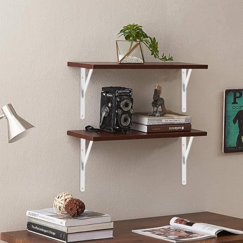 4 Pack L5 x H 3" White Heavy Duty Shelf Brackets - Image 4