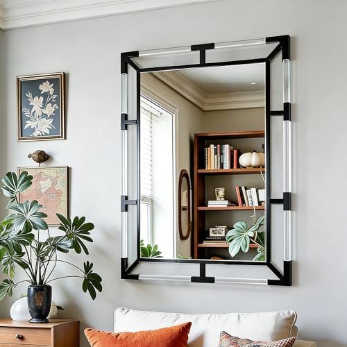 Chende Black Decorative Wall Mirror - Image 4