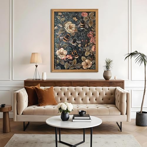 Framed 3D Textured Vintage Wall Art - Image 4