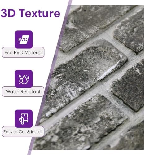 3D Faux Brick Wall Panels Peel and Stick, Designed - Image 4