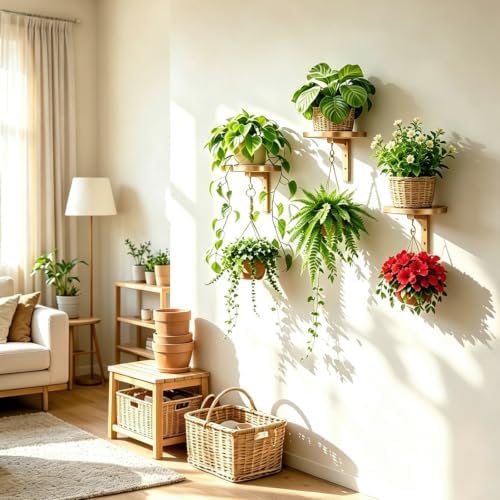 Plant Hanger Holder Window Shelf Wall Mounted Indoor - Image 4