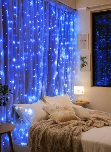 Brightown 300 LED Fairy Curtain Lights, 9.8ft x 9.8ft Curtain String Lights - Image 4