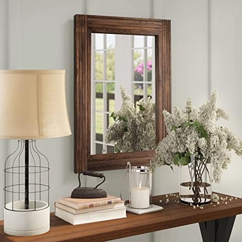 YOSHOOT Hand-Made Wooden Spliced Wall Mirror - Image 5
