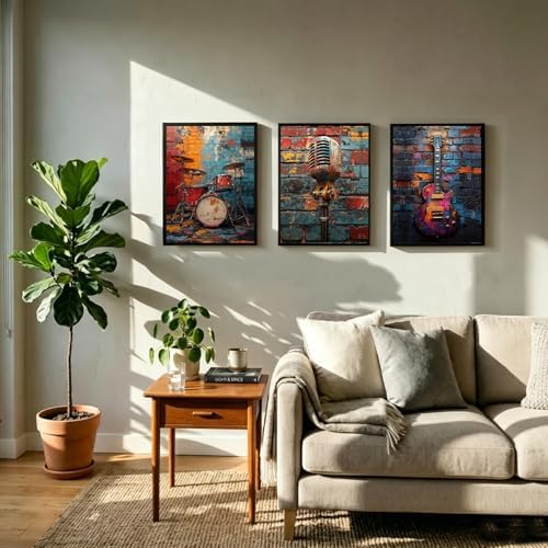 NCCXNCC 3 Graffiti Music Theme Poster Print Wall Art 16x24 inch Unframed - Image 6