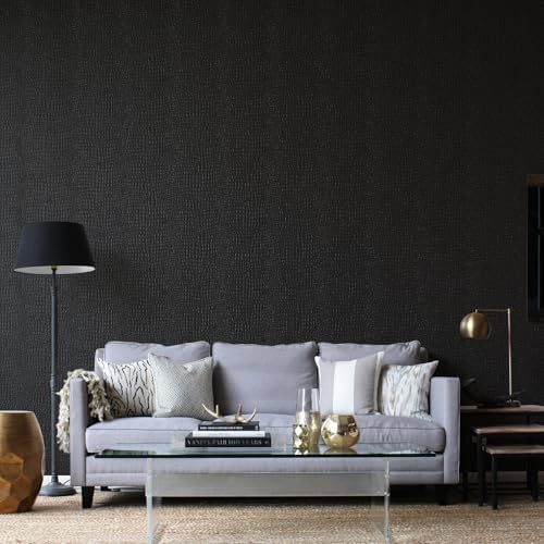Zeeko Black Crocodile Peel and Stick Wallpaper 23.6" x 400" - Image 6