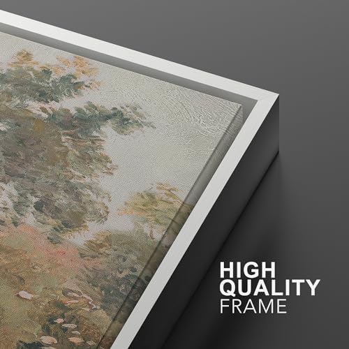 MUDECOR Framed Wall Art Print Set Pastoral Meadow and Tree Landscape - Image 5