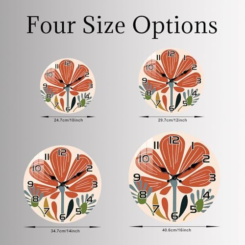 Boho Wood Wall Clock for Kitchen - Image 5