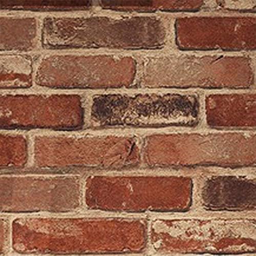 Okydoky Peel and Stick Wallpaper, Rustic Red Brick Wallpaper 17.3" x 236" - Image 7