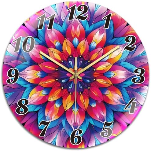 peacoblue Datura Wall Clocks Battery Operated by PEACOBLUE