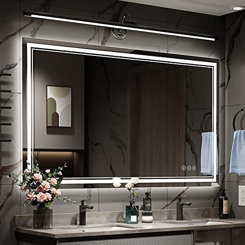 Ratsamee 48"x32" LED Bathroom Mirror by RATSAMEE