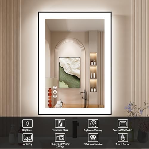 20x28 Inch LED Bathroom Mirror - Image 2