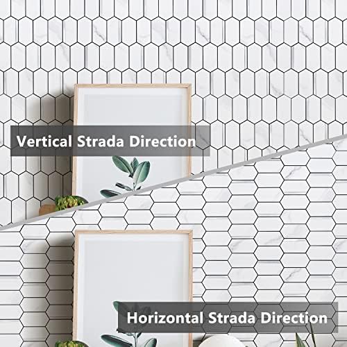 Vamos Tile Long Hexagon Peel and Stick Backsplash Tile - Image 4