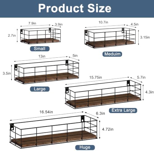 Fixwal Wire Frame Floating Shelves - Image 2