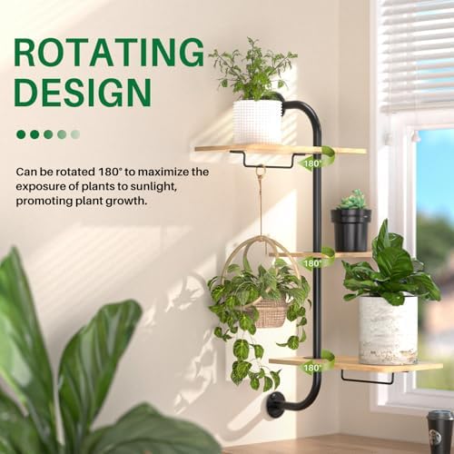YUOROS 3-Tier Window Plant Shelves - Image 2